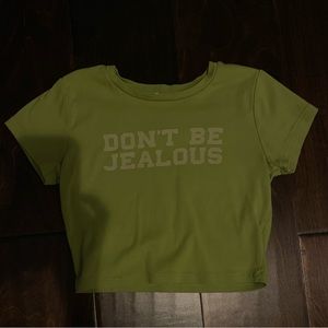 Garage don’t be jealous cropped tee